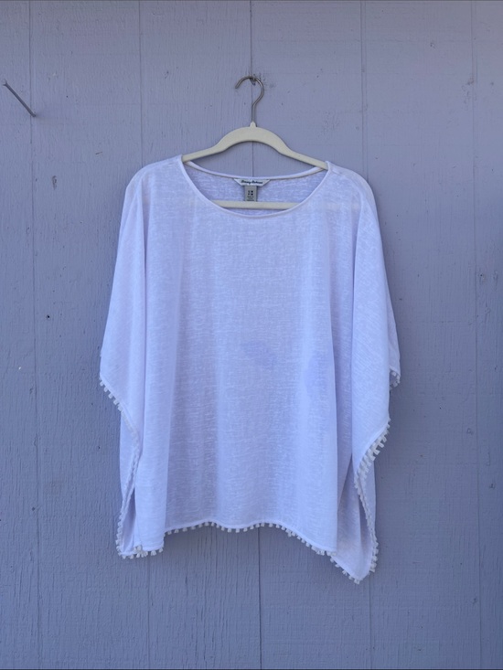 Tommy Bahama Tops - Tommy Bahama Sheer White Poncho